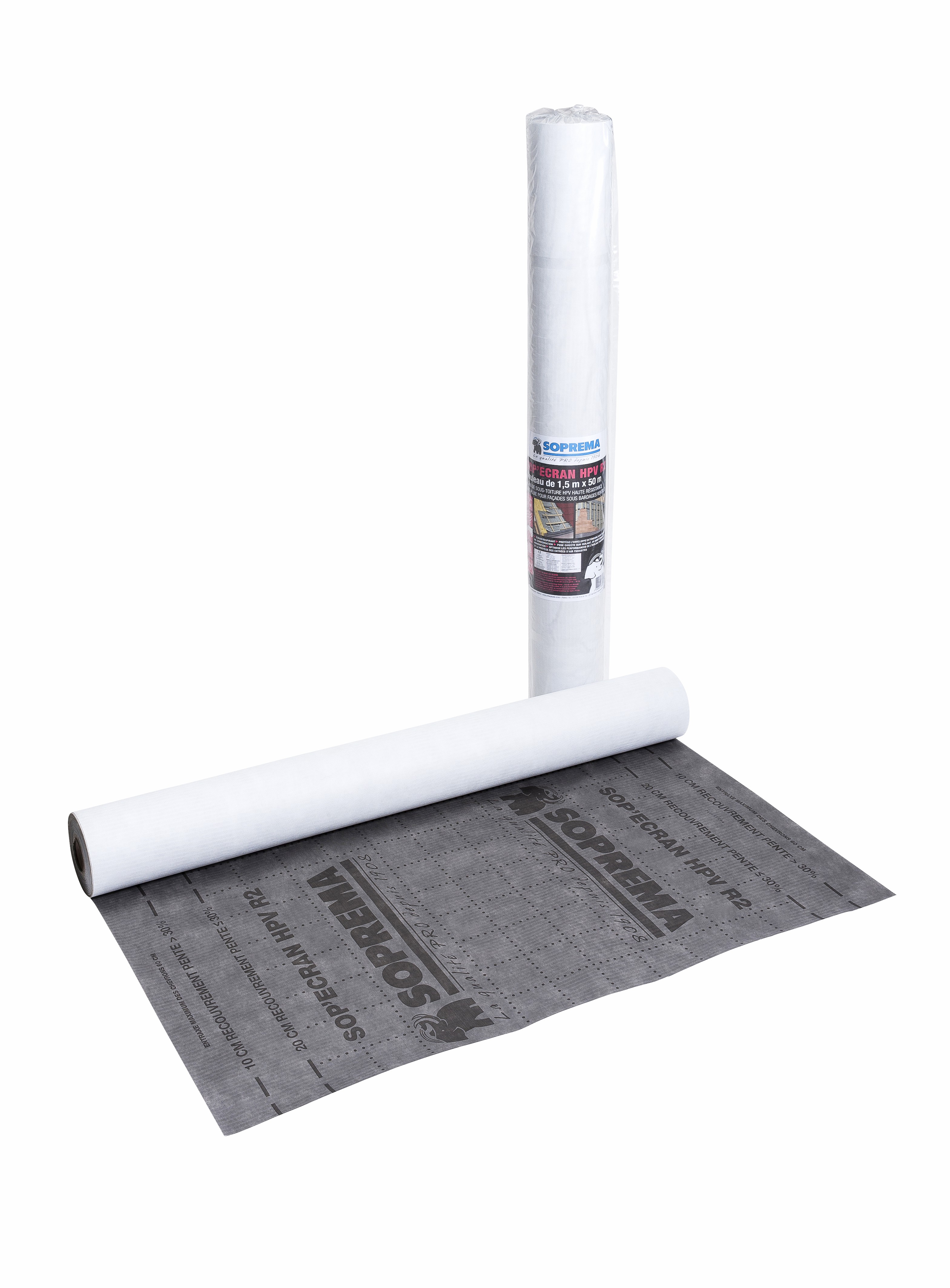 Ecran de Sous Toiture et Pare pluie SOP'ÉCRAN HPV R2 30x1m - SOPREMA®
